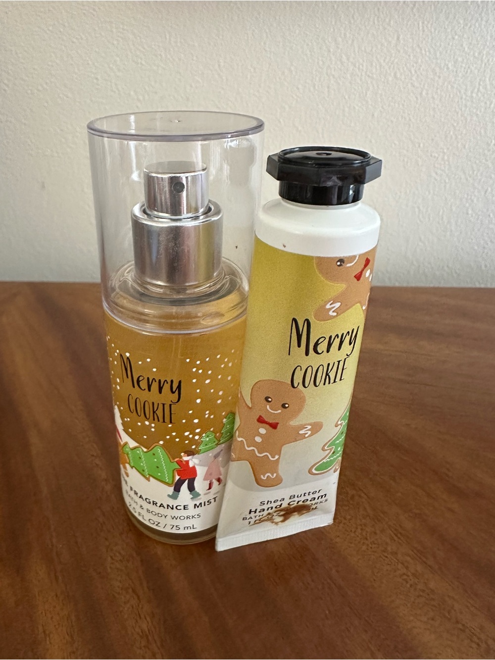 Bath & Body Works Merry Cookie Fragrance Mist & Hand Cream Set - Travel Size